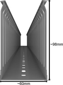 EM Group Korytko grzebieniowe 60x100 Kanał kablowy z pokrywą 1m 4/6/ 0708 2