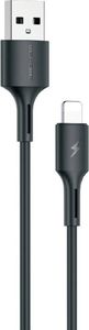 Kabel USB WK Design USB-A - Lightning 1 m Czarny (6941027616246) 1