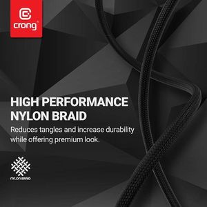 Kabel USB Crong USB-C - Lightning 1.5 m Czarny (CRG-AL15USCL-BLK) 3