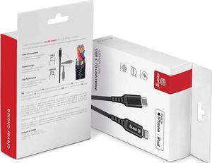 Kabel USB Crong USB-C - Lightning 1.5 m Czarny (CRG-AL15USCL-BLK) 8