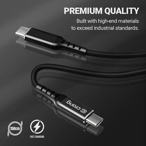 Kabel USB Crong USB-C - USB-C 1.5 m Czarny (CRG-AL15USCC-BLK) 4