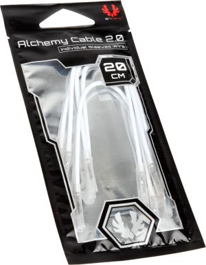 BitFenix Kable bez złącz, 0.2m, Biały (BFX-ALC-20CMLW-RP) 5