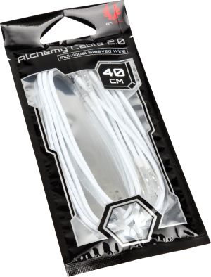 BitFenix Kable bez złącz, 0.4m, Biały (BFX-ALC-40CMLW-RP) 2