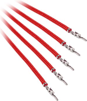 BitFenix Kable bez złącz, 0.2m, Czerwony (BFX-ALC-20CMLR-RP) 3