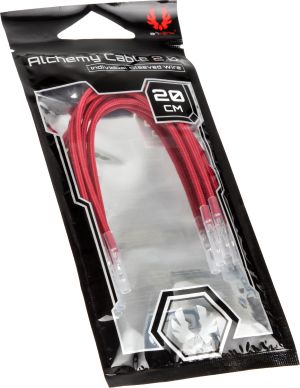 BitFenix Kable bez złącz, 0.2m, Czerwony (BFX-ALC-20CMLR-RP) 5