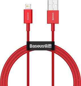 Kabel USB Baseus USB-A - Lightning 1 m Czerwony (BSU2661RED) 1