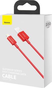 Kabel USB Baseus USB-A - Lightning 1 m Czerwony (BSU2661RED) 5