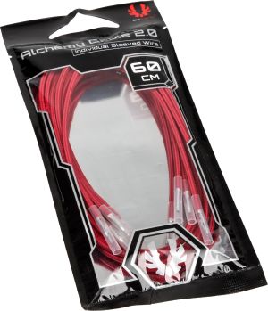 BitFenix Kable bez złącz, 0.6m, Czerwony (BFX-ALC-60CMLR-RP) 2