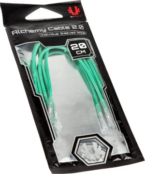 BitFenix Kable bez złącz, 0.2m, Zielony (BFX-ALC-20CMLG-RP) 5