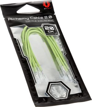 BitFenix Kable bez złącz, 0.2m, Jasnozielony (BFX-ALC-20CMLN-RP) 5