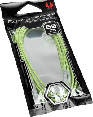 BitFenix Kable bez złącz, 0.6m, Jasnozielony (BFX-ALC-60CMLN-RP) 2