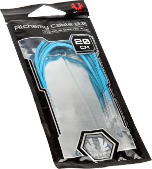 BitFenix Kable bez złącz, 0.2m, Jasnoniebieski (BFX-ALC-20CMLSB-RP) 5