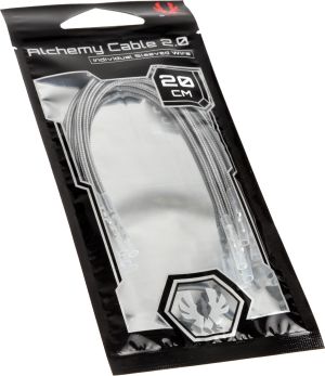 BitFenix Kable bez złącz, 0.2m, Szary (BFX-ALC-20CMLGY-RP) 5