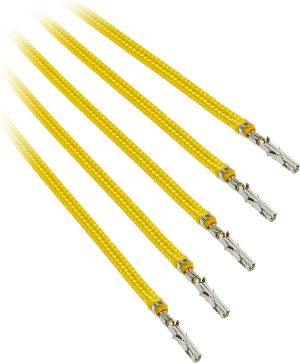 BitFenix Alchemy 2.0 PSU Cable, 5x 60cm, zółty - BFX-ALC-60CMLY-RP 1