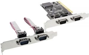 Kontroler InLine PCI - 4x Port szeregowy DB9 (66639I) 1