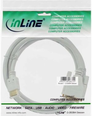 Kabel InLine HDMI - DVI-D 3m biały (17663U) 2