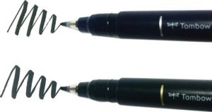 Tombow Pisaki do kaligrafii Fudenosuke Brush Pen 2 szt. miękki i twardy 5