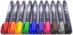 Tombow Flamastry Fudenosuke do kaligrafii mix 10 szt. 11