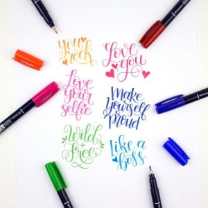 Tombow Flamastry Fudenosuke do kaligrafii mix 10 szt. 12