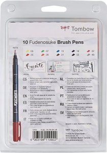 Tombow Flamastry Fudenosuke do kaligrafii mix 10 szt. 2
