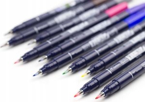 Tombow Flamastry Fudenosuke do kaligrafii mix 10 szt. 3