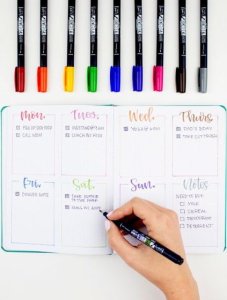 Tombow Flamastry Fudenosuke do kaligrafii mix 10 szt. 8