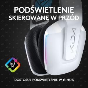 Słuchawki Logitech G733 Lightspeed Białe (981-000990) 8