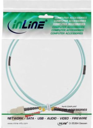 InLine Światłowodowy Duplex Kabel SC/ST 50/125µm OM3 2m - 82502O 2
