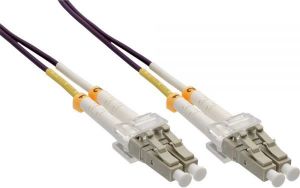 InLine Światłowodowy Duplex Kabel LC/LC 50/125µm OM4 0.5m - 88544P 1