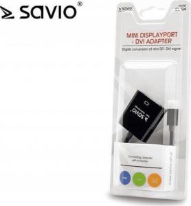 Adapter AV Savio DisplayPort Mini - DVI-I czarny (SAVIO CL-94) 2