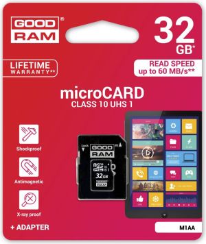 Karta GoodRam MicroSDHC 32 GB Class 10 UHS-I/U1  (M1AA-0320R11) 1