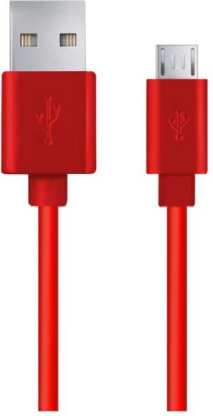 Kabel USB Esperanza Micro USB -> USB A 1m Czerwony (EB143R) 1