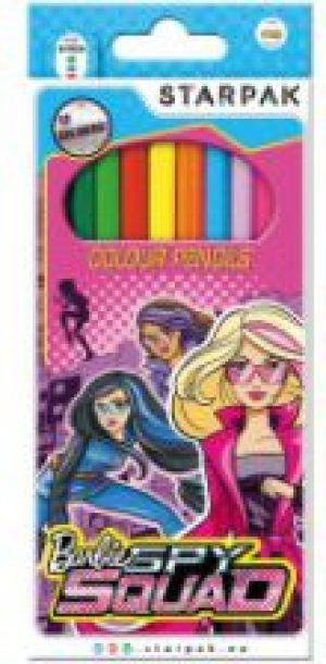 Starpak Kredki ołówkowe 12 kolorów Barbie Spy Squad - 349906 1