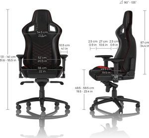Fotel Noblechairs EPIC - czarny/czerwony (GAGC-040) 3