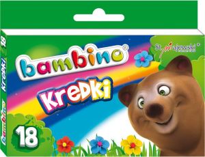 Bambino Kredki BAMBINO, 18 kolorów, licencja BAMBINO 1