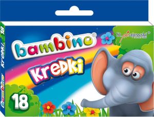 Bambino Kredki BAMBINO, 18 kolorów, licencja BAMBINO 2