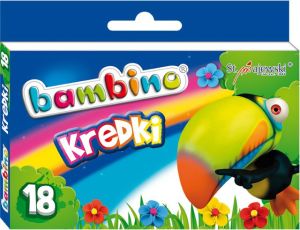 Bambino Kredki BAMBINO, 18 kolorów, licencja BAMBINO 3