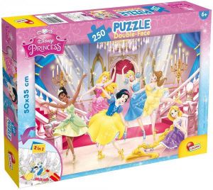 Lisciani Puzzle Do kolorowania Dwustronne Princess 250 elementów (304-48083) 1