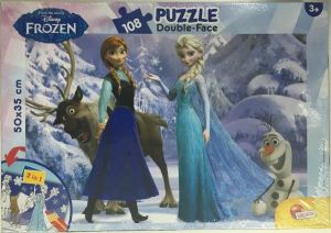Lisciani Puzzle dwustronne Plus 108el Frozen V2 - 304-52097 1