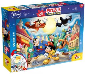 Lisciani Puzzle dwustronne 108el Mickey Mouse 48021 (304-48021) 1