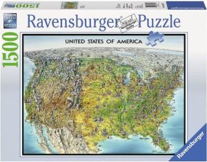 Ravensburger 1500 EL. Mapa USA - 163137 1