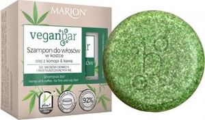 Marion  Szampon do włosów w kostce Olej z Konopi & Kawa - kartonik 50 g 1