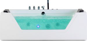 Wanna Shumee Wanna LED z hydromasażem 170 cm biała SAMANA 6