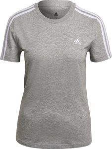 Adidas Koszulka damska adidas Essentials Slim T-shirt szara GL0785 1