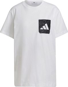 Adidas Koszulka damska adidas Lace Camo GFX 1 biała GT8832 1