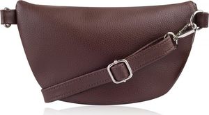 Paolo Peruzzi Saszetka skórzana nerka damska Paolo Peruzzi brąz Z-18 2