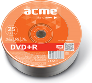 Acme DVD+R 4.7GB 16X shrink 25pack (013062) 1
