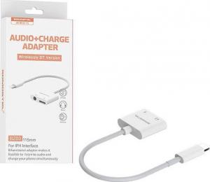 Adapter USB Somostel SMS-BZ03 Lightning - Jack 3.5mm + Lightning Biały (SMS-BZ03) 6