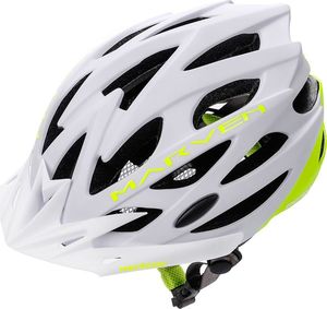 Meteor KASK ROWEROWY METEOR MARVEN white/neon green S 1