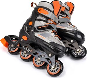 Rolki Meteor Invert rekreacyjne regulowane szare r. 34-37 2